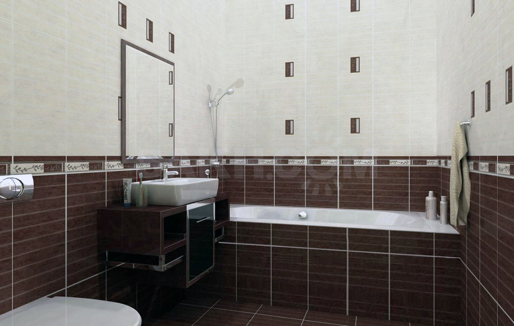Различия в дизайне укладки плитки в ванной
